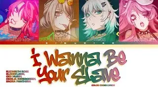 Thumbnail: 'I WANNA BE YOUR SLAVE' - Hololive EN Justice Cover (Color Coded Lyrics)