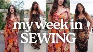 Thumbnail: Sewing designer dupes! A week in my sewing room ✨ DIY summer wardrobe & pattern hacking tutorial 🤩