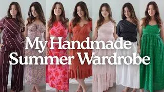 Thumbnail: Trying on my ENTIRE handmade summer wardrobe! Me-made outfits, fabric inspiration & sewing patterns