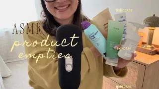 Thumbnail: ASMR Everyday Products I've Used Up (tapping on empties, gentle whispers)