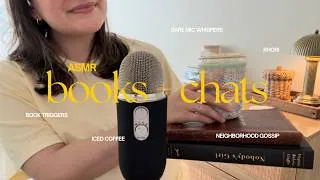 Thumbnail: ASMR iced coffee, book sounds, whispered chats (grab a coffee & get cozy)