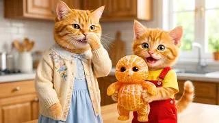Thumbnail: Little Orange Is Smelly! Ginger Kitten Asks Mama Cat to Give Little Orange a Bubble Bath! 🐱🍊🛁