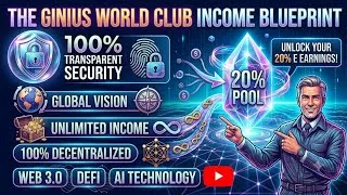 Thumbnail: Ginius World || Club Income Pool Explain || 5 Club 20% Club Earn Pool Income || 💯 Transparent 🔥💯🙏