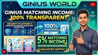 Thumbnail: Ginius World 🌎 Ginius Matching Income || 100% Transparent 5% Matching Income || Full Explain 🔥🔥💯🔥🤝
