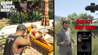 Thumbnail: Michael Calls Tracey While Franklin Is Stalking Her in GTA V!