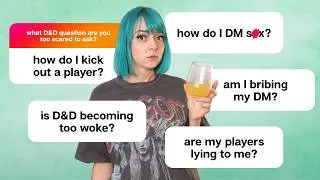 Thumbnail: The D&D questions you guys would ONLY ask anonymously