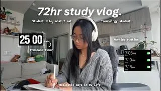 Thumbnail: 3 WEEKS UNTIL SCHOOL | study vlog | choosing my research, what I eat, pomodoro & daily routines