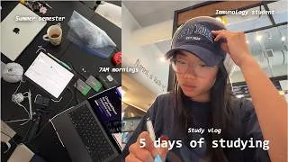 Thumbnail: 7:00AM STUDY WEEK | how to take notes, productive vlog as a medical PhD student, daily routine