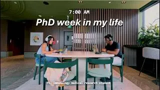 Thumbnail: Week in the life of a medical PhD student | 7am mornings, daily routine