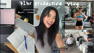 Thumbnail: study vlog🎧 *summer school days* productive 72 hrs studying medical immunology  ☀️📚
