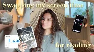 Thumbnail: Swapping 7 hours of doomscrolling for reading ⏱️📚 2 books, reading updates, & coffees