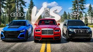Thumbnail: AUDI Q8 vs Rolls-Royce Cullinan vs Toyota Prado - Ultimate Battle | Power & Brake Test