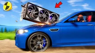 Thumbnail: Cars VS Giant RTX 5090! - BeamNG.Drive - GipsoCartoon