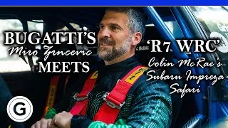 Thumbnail: When Bugatti’s test-driver met Colin McRae’s Subaru Impreza WRC98…