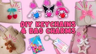 Thumbnail: 7 DIY Cute Keychains & Bag Charms! ✨ Sanrio, BTS, Cherry & More