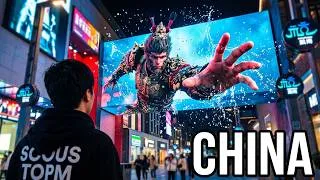 Thumbnail: 🇨🇳 HANGZHOU CHINA 🔥 FUTURISTIC 3D MOVING BILLBOARD 🤯 THE FUTURE OF ADVERTISING