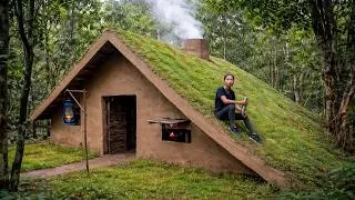 Thumbnail: She Built a Beautiful Grass Roof House Deep in the Jungle and Lives Off Grid!
