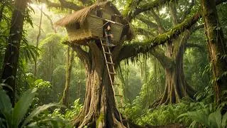 Thumbnail: Girl Builds a Hidden Jungle Treehouse Alone… You Won’t Believe the Final Result! 😱