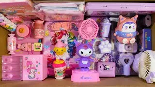 Thumbnail: Unboxing Cute Pink vs. Purple Stationery Collection: Sharpeners, Pencilbox, Pen Holder, Erasers, Fan