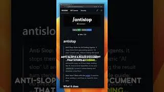 Thumbnail: Anti-Slop: a rules file that bans the AI default look without telling the agent what to use instead
