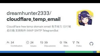 Thumbnail: GitHub - dreamhunter2333/cloudflare_temp_email: CloudFlare free temp domain email 免费收发 临时域名邮箱 支持附...