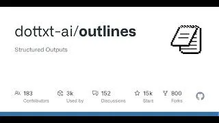 Thumbnail: GitHub - dottxt-ai/outlines: Structured Outputs