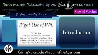 Thumbnail: The Right Use of Will - RUOW (Slowed Version)