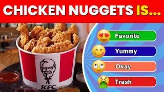 Thumbnail: Tier List Rank Fast Food from Favorite to Trash 🍕📝 - Junk Food Quiz