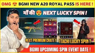 Thumbnail: OMG 😍 Itachi Lucky Spin Bgmi ? | Next Premium Crate Bgmi | Bgmi New Royale Pass | Next Lucky Spin