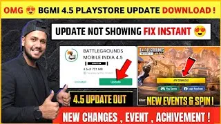 Thumbnail: BIG CHANGES 😍 Bgmi 4.5 Update Download | Bgmi New Update | Bgmi Update Not Showing | Bgmi Update