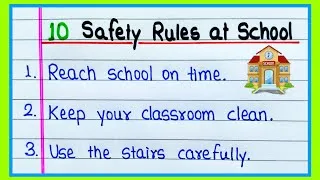 Thumbnail: Safety Rules at School | School Safety Rules | Safety Measures at School | 10 Safety Rules at School