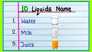 Thumbnail: 10 Liquids Name in English | 10 Examples of Liquid | Liquid Name