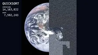 Thumbnail: The Blue Marble, Reassembled by Quicksort — 1,048,576 Pixels of Earth Sorted (4K) | 7