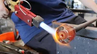Thumbnail: A relaxing day playing with 2000 degree glass - narrated glassblowing demonstration