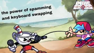 Thumbnail: The power of spamming and keyboard swapping in fnf