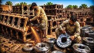 Thumbnail: Incredible Process of Manufacturing Brake Disc From Scrap Engine Metal