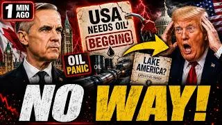 Thumbnail: 🚨 1 MIN AGO: Canada Says "NO WAY" — USA Begs for Oil After Trump's Lake America Stunt