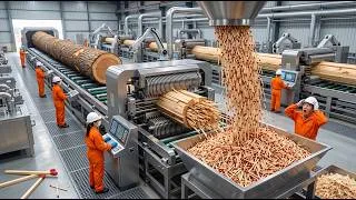 Thumbnail: How Millions of Wooden Matches Are Produced Every Day: From Raw Wood to Millions of Matches