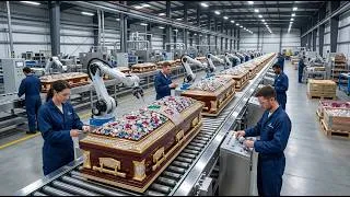 Thumbnail: Inside a $100,000 Luxury Coffin Factory: How High-End Coffins Are Made (Full Process)