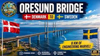 Thumbnail: Øresund Bridge | Denmark 🇩🇰 to Sweden 🇸🇪 | Amazing Engineering Marvel #shorts #denmark #sweden