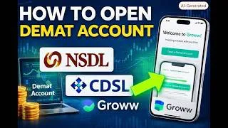 Thumbnail: Demat Account Guide for Beginners 2026 | How to Open Account | GROWW |SEBI,NSDL,CSDL Tamil | English