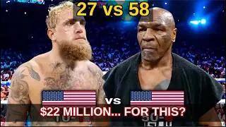 Thumbnail: 58 Year Old Tyson vs Jake Paul The Saddest Ending in Boxing