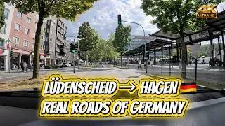 Thumbnail: Germany 4K Driving Tour 🇩🇪 | Lüdenscheid to Hagen Through Real German Roads & Towns #driving