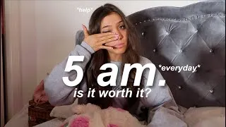 Thumbnail: waking up at 5AM everyday for a week and is it worth it?