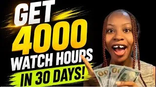Thumbnail: 😱Fastest 4000 Watch hours in 30 Days! (My Proven Strategy)