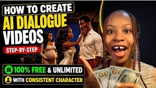 Thumbnail: How to Create AI Dialogue Videos for FREE (Unlimited) | Consistent Characters | No Grok AI Needed