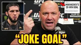 Thumbnail: Dana White HUMILIATES Islam Makhachev For His 20-Win Goal!