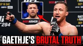 Thumbnail: Justin Gaethje DESTROYS Conor McGregor With One Brutal Post-Fight Speech!