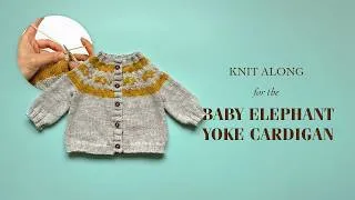 Thumbnail: Knit Along for the Baby Elephant Cardigan Pattern