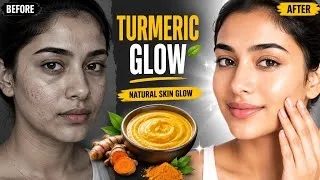 Thumbnail: Turmeric Face Pack for Glowing Skin | How to Use Haldi on Face | #glowingskin #viral #skincare 
